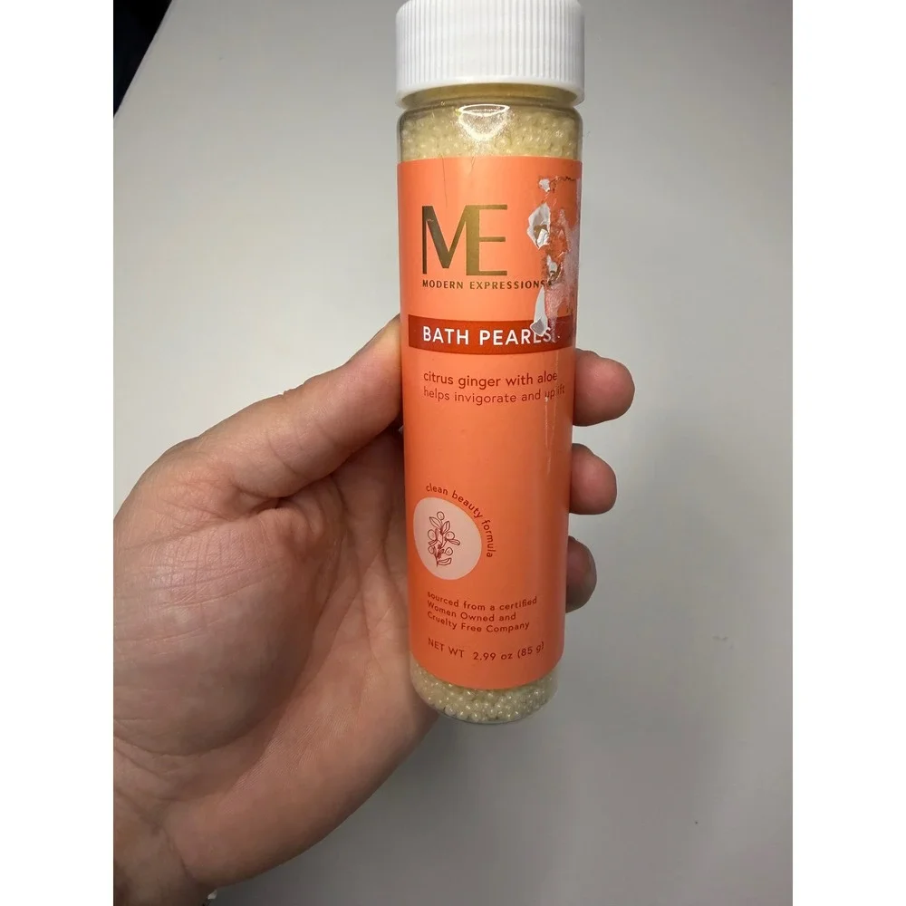 Modern Expressions Citrus Ginger Bath Pearls with Aloe 2.99 oz